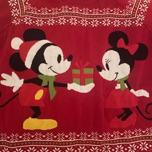 Disney Mickey Minnie Christmas Sweater